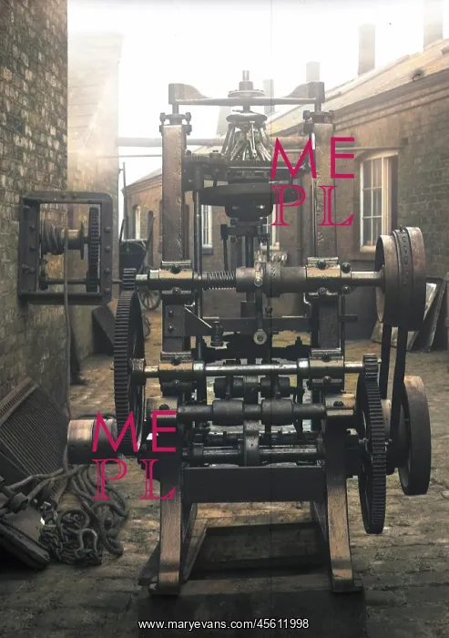 : Tipstitcher machine at Battersby's hatworks : Tipstitcher machine at Battersby's hatworks