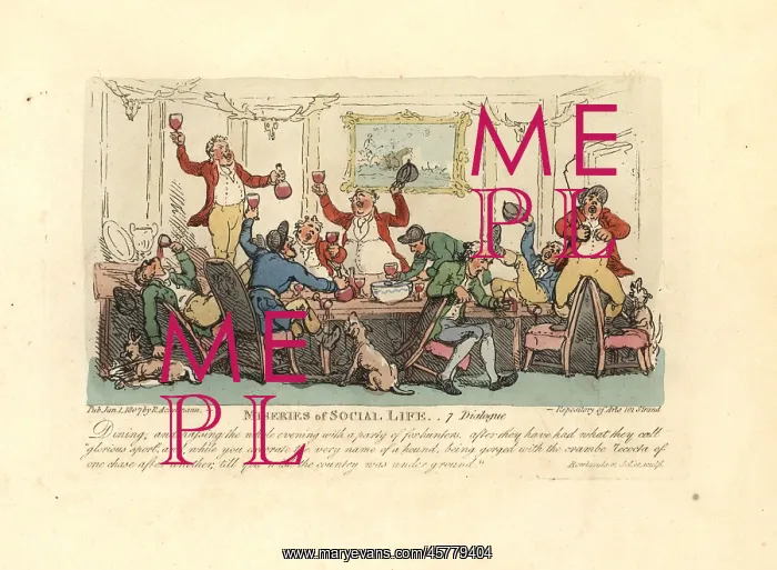 : Tired and drunken man at a raucous dinner party with : Tired and drunken man at a raucous dinner party with