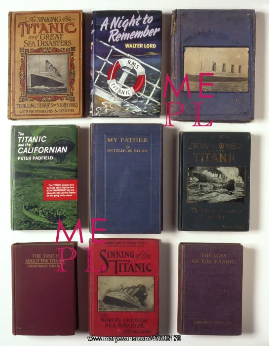 : Titanic book covers : Titanic book covers