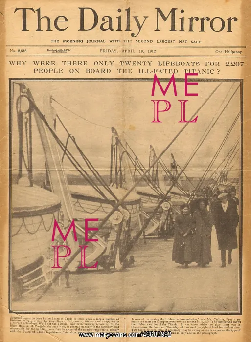 : Titanic disaster -- lifeboats question : Titanic disaster -- lifeboats question