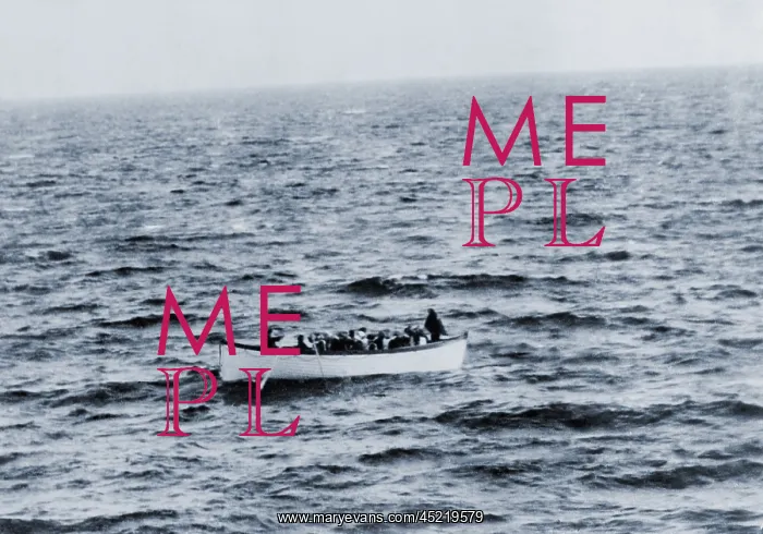 : One of the Titanic lifeboats as seen from ? : One of the Titanic lifeboats as seen from ?
