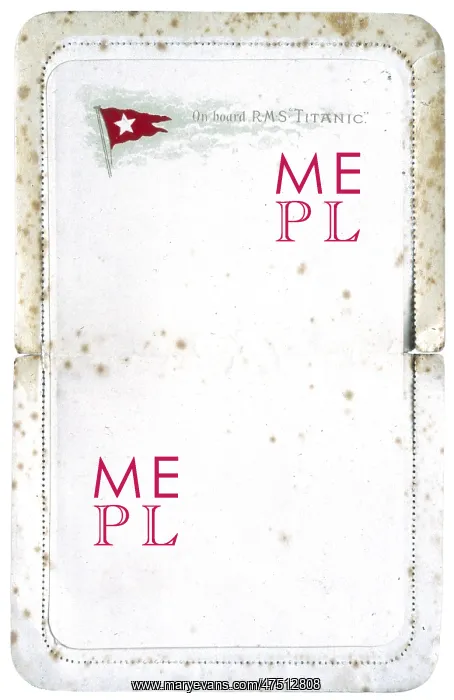 : TITANIC NOTE PAPER : TITANIC NOTE PAPER