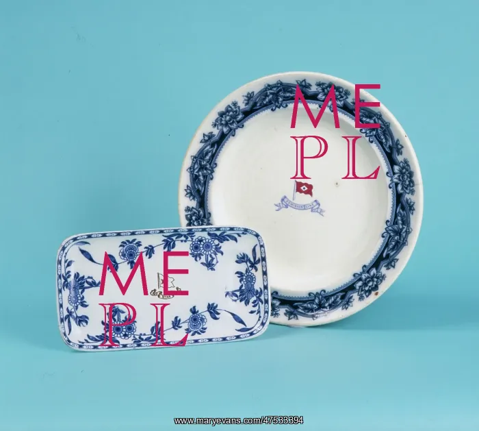 : Titanic plate and dish : Titanic plate and dish