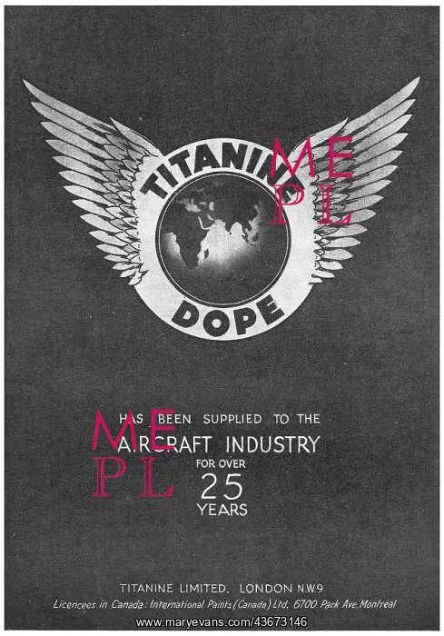 : Titanine Aircraft Dopes & Finishes : Titanine Aircraft Dopes & Finishes