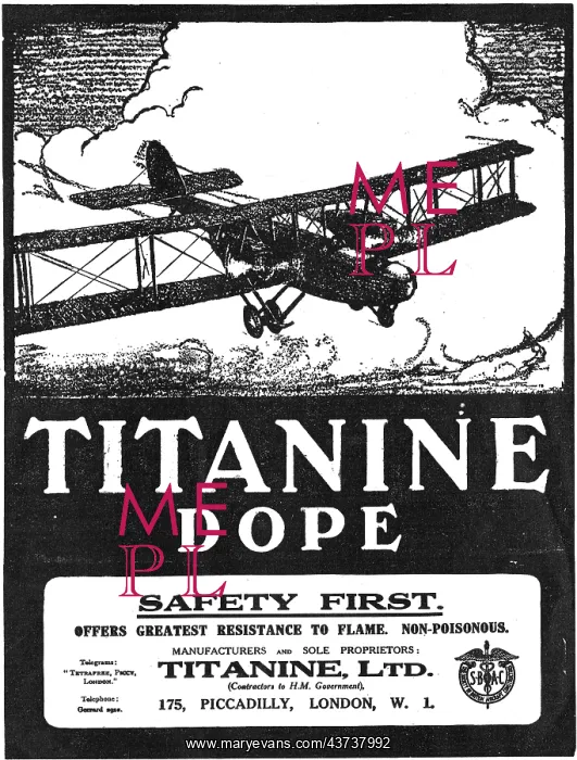 : Titanine Flame Resistant Aeroplane Dope : Titanine Flame Resistant Aeroplane Dope