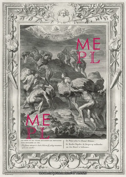 : Titans. The Titans - a race of giants - seek to scale the heavens by piling : Titans. The Titans - a race of giants - seek to scale the heavens by piling