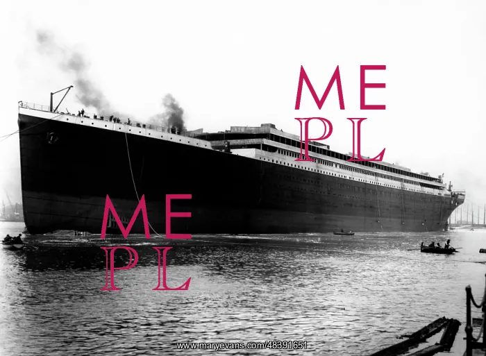 : The Titantic cruise liner when it was launched : The Titantic cruise liner when it was launched