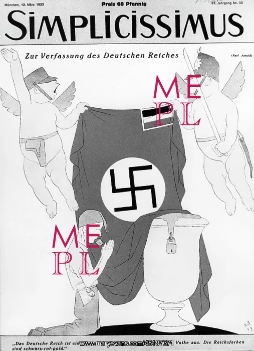 : Titel page of the Simplicissimus, 1933 : Titel page of the Simplicissimus, 1933