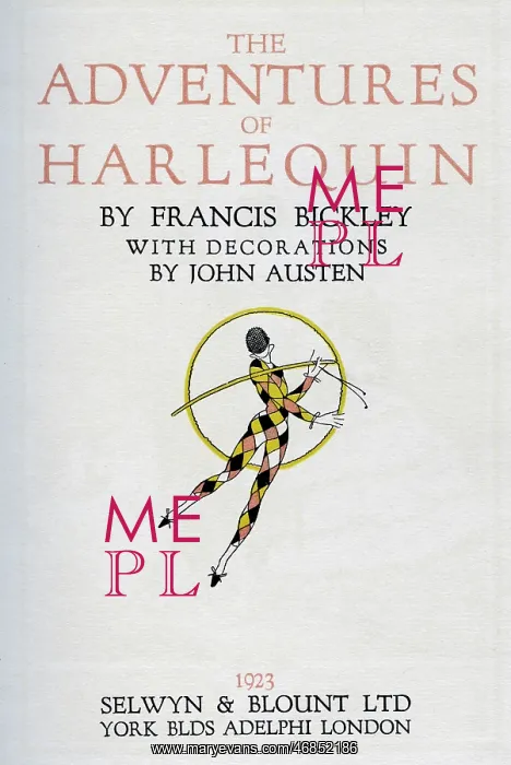 : Title page, The Adventures of Harlequin : Title page, The Adventures of Harlequin