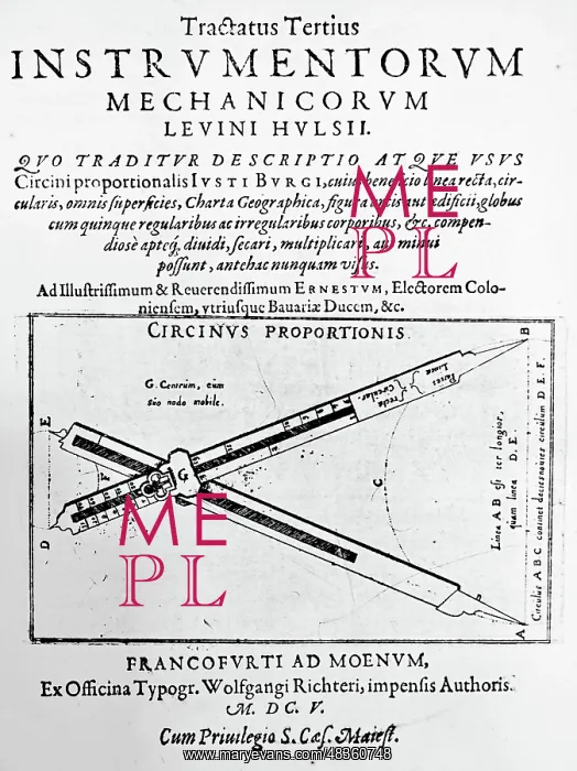 : Title page of the third book of Levinus Hulsius : Title page of the third book of Levinus Hulsius
