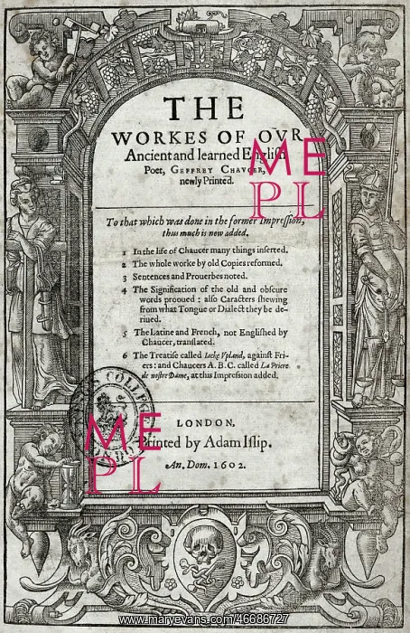 : Title page - Chaucer : Title page - Chaucer