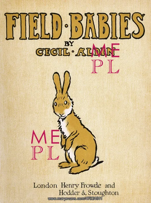 : Title page design by Cecil Aldin, Field Babies : Title page design by Cecil Aldin, Field Babies