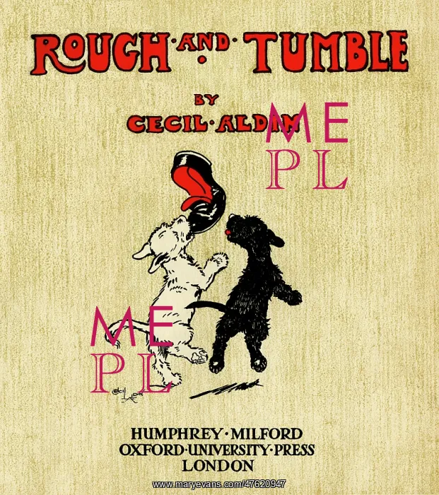 : Title page design by Cecil Aldin, Rough and Tumble : Title page design by Cecil Aldin, Rough and Tumble