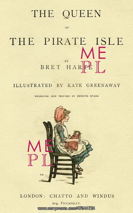 : Title page design, The Queen of the Pirate Isle : Title page design, The Queen of the Pirate Isle