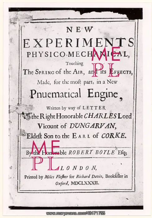 : Title page of the third edition of New Experiments : Title page of the third edition of New Experiments