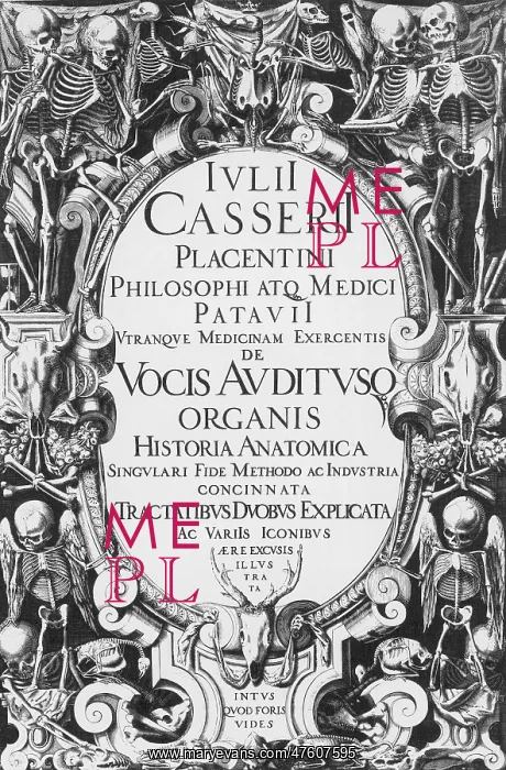 : Title Page, Giulio Casserio's Anatomy : Title Page, Giulio Casserio's Anatomy