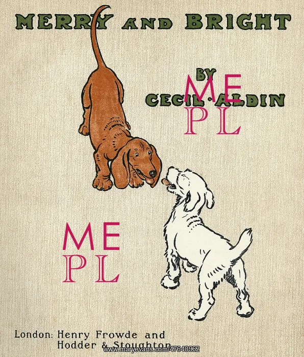 : Title page illustration, Merry and Bright, by Cecil Aldin : Title page illustration, Merry and Bright, by Cecil Aldin