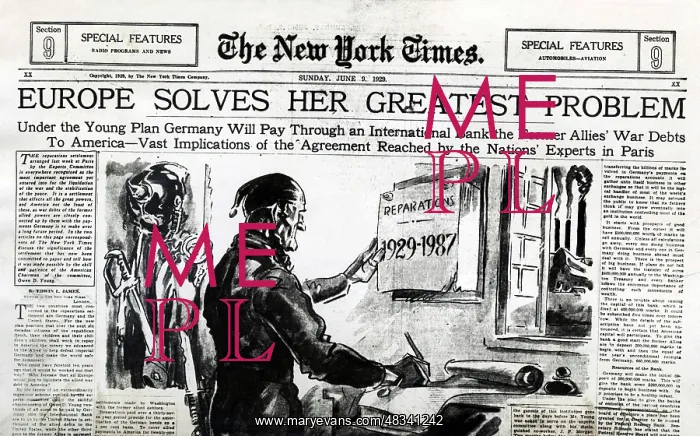 : Title page of the New York Times on the reparations : Title page of the New York Times on the reparations