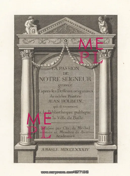 : Title page to The Passion of our Lord, 1784 : Title page to The Passion of our Lord, 1784