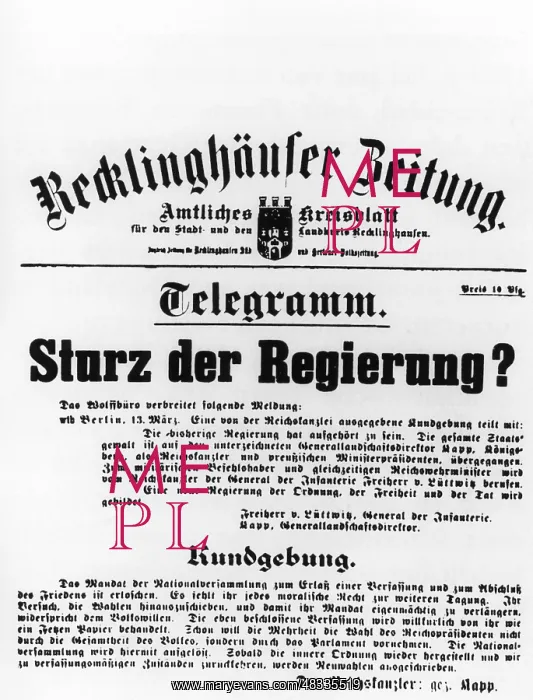: Title page of the Recklinghaeuser newspaper : Title page of the Recklinghaeuser newspaper
