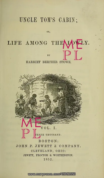 : Title page of UNCLE TOMS CABIN, OR LIFE AMONG : Title page of UNCLE TOMS CABIN, OR LIFE AMONG