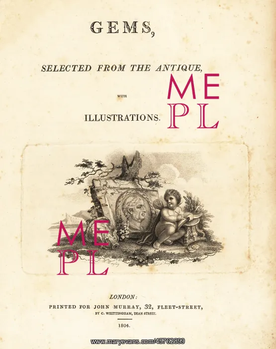 : Title page with vignette from Richard Dagley's Gems, 1804 : Title page with vignette from Richard Dagley's Gems, 1804