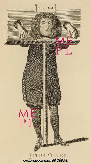 : TITUS OATES IN PILLORY : TITUS OATES IN PILLORY