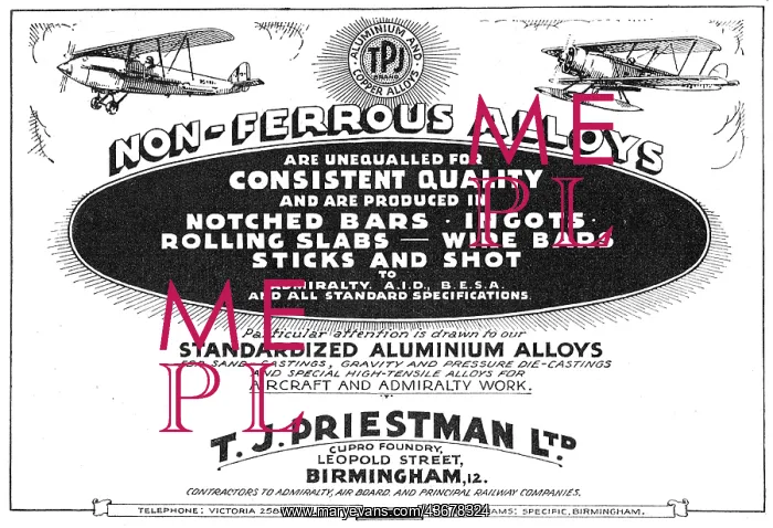 : T.J.Priestman Ltd. Leopold St, Birmingham : T.J.Priestman Ltd. Leopold St, Birmingham