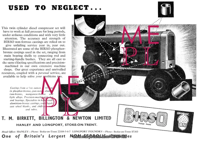 : T.M.Birkett Birso Castings : T.M.Birkett Birso Castings