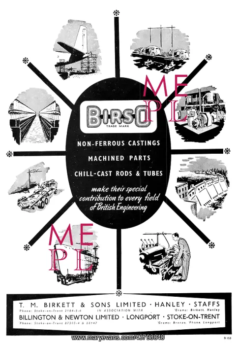 : T.M.Birkett Birso Non-Ferrous Castings : T.M.Birkett Birso Non-Ferrous Castings