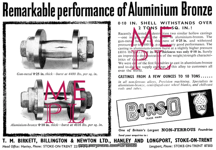 : T.M.Birkett Non-Ferrous Foundries : T.M.Birkett Non-Ferrous Foundries