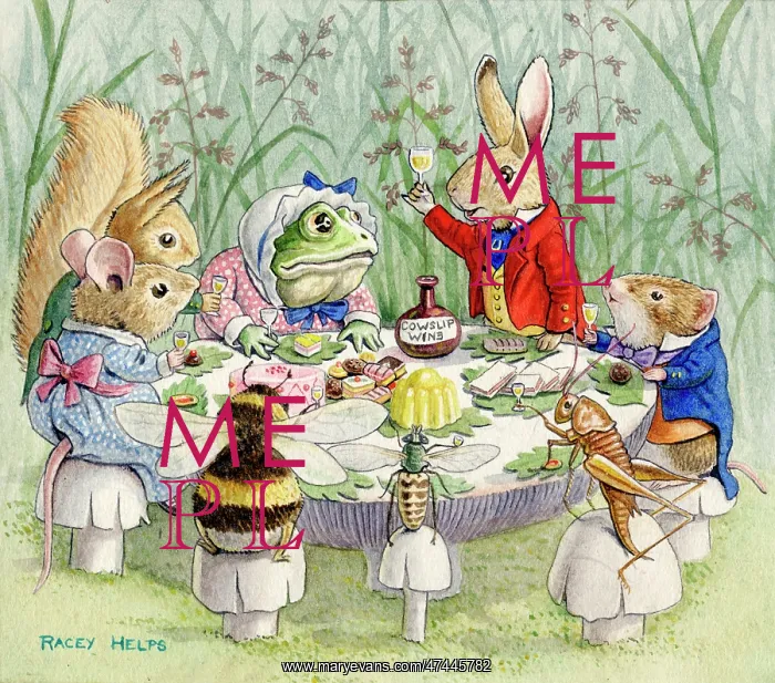  : The Toast with rabbit, toad, squirrel, mouse, bee