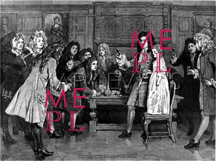 : Toasts at the Kit-Cat Club, c.1700 : Toasts at the Kit-Cat Club, c.1700