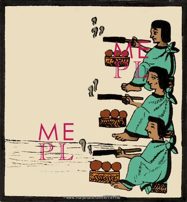 : Tobacco In Aztec Ritual, Florentine Codex : Tobacco In Aztec Ritual, Florentine Codex