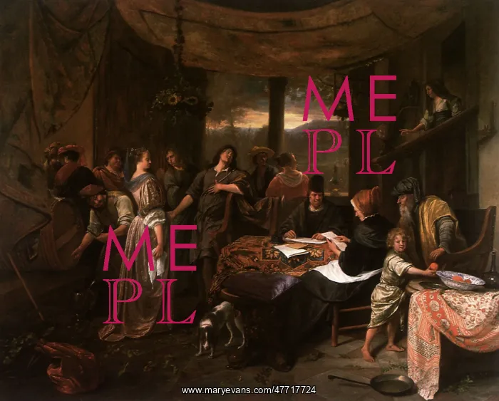  : Tobias and Sarah, by Jan Steen