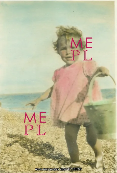 : Toddler on the beach at Bognor Regis : Toddler on the beach at Bognor Regis