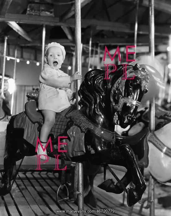  : Toddler on carousel