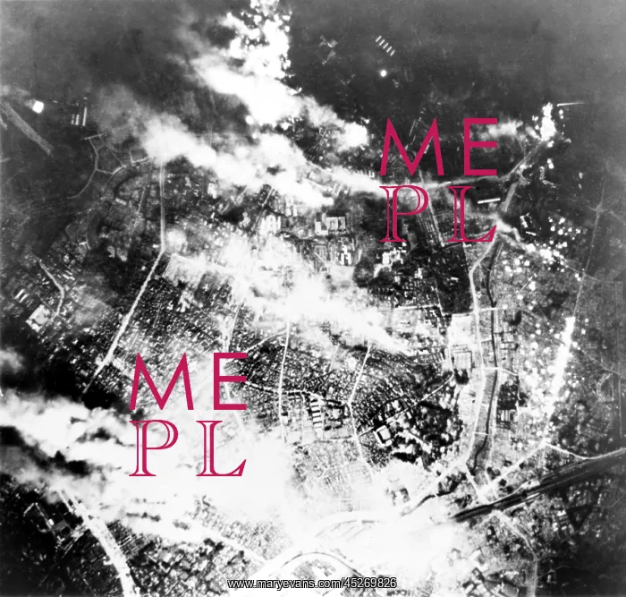 : Tokyo burns under B-29 firebomb assault. In this : Tokyo burns under B-29 firebomb assault. In this