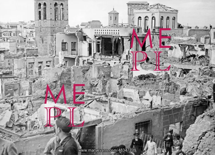 : Toledo destroyed by bombardment, 1936 : Toledo destroyed by bombardment, 1936