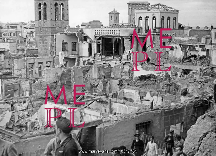 : Toledo destroyed by bombardment, 1936 : Toledo destroyed by bombardment, 1936