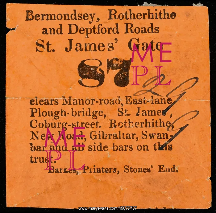: Tollgate Ticket : Tollgate Ticket
