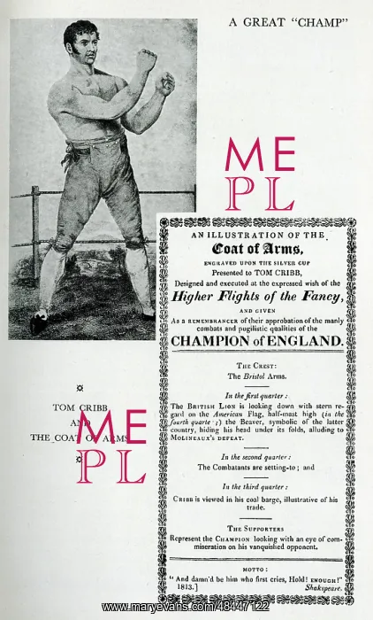  : Tom Cribb, boxer, and the Coat of Arms