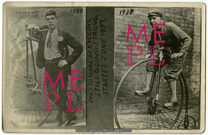  : Tom Hughes with his penny farthing
