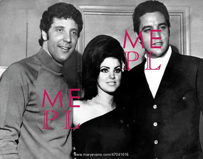 : Tom Jones, Elvis Presley and Priscilla Beaulieu : Tom Jones, Elvis Presley and Priscilla Beaulieu