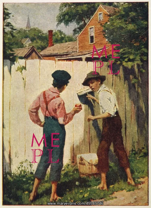: Tom Sawyer - Whitewashing : Tom Sawyer - Whitewashing