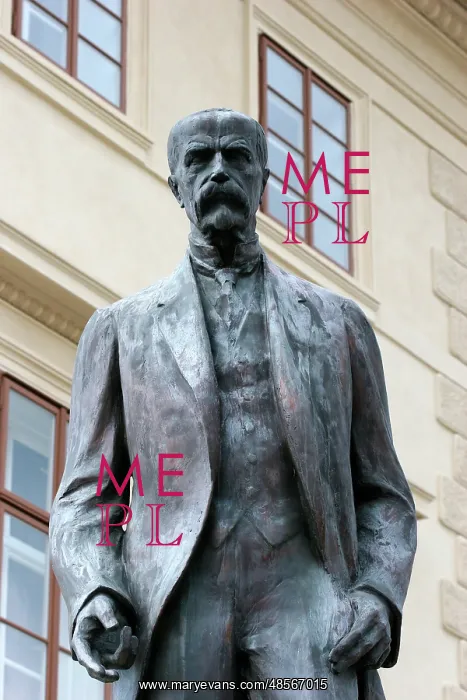 : Tomas Garrigue Masaryk (1850-1937). First President of Czech : Tomas Garrigue Masaryk (1850-1937). First President of Czech