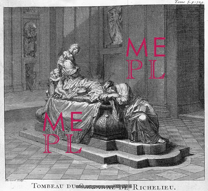 : The tomb of Cardinal de Richelieu : The tomb of Cardinal de Richelieu