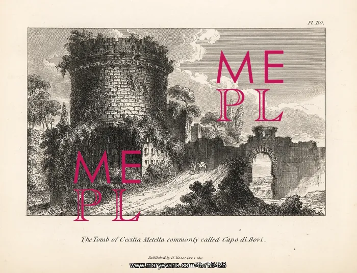 : The Tomb of Cecilia Metella or the Capo di : The Tomb of Cecilia Metella or the Capo di