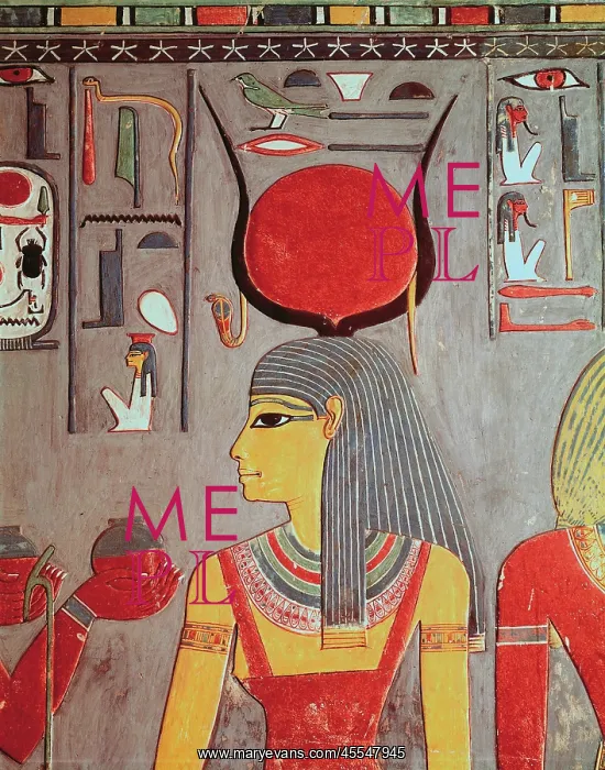 : Tomb of Horemheb. Hathor. Fresco : Tomb of Horemheb. Hathor. Fresco