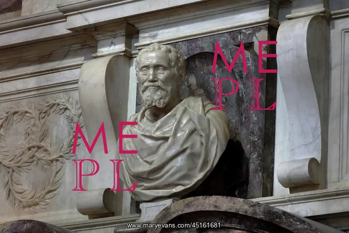 : Tomb of Michelangelo, Santa Croce, Florence, Tuscany, Italy : Tomb of Michelangelo, Santa Croce, Florence, Tuscany, Italy